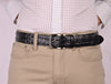 OLIMACI & CO. Black Crocodile Belt