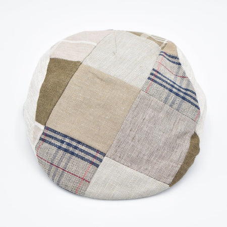 Beige Patchwork Pattern Cap