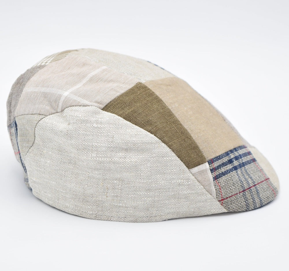 Beige Patchwork Pattern Cap