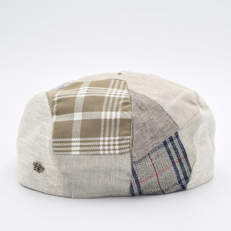 Beige Patchwork Pattern Cap