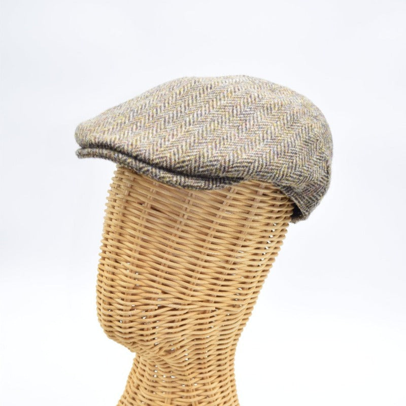 Harris Tweed Patterned Wool Cap