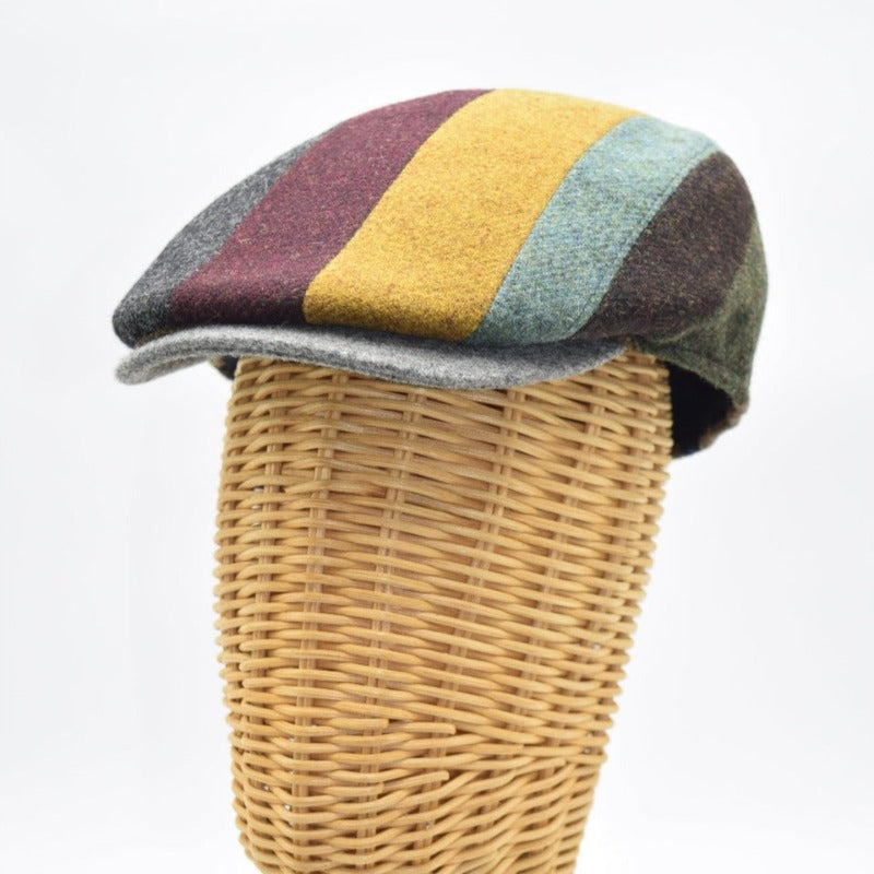 Vertical Striped Patch Pattern Cap