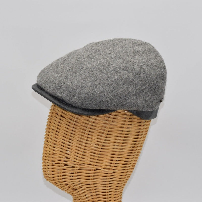 Solid Color Shetland Wool Cap.