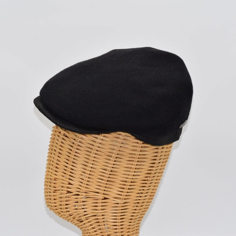 Solid Color Shetland Wool Cap.