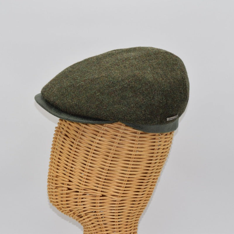 Solid Color Shetland Wool Cap.