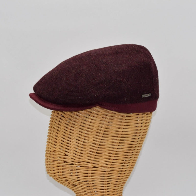 Solid Color Shetland Wool Cap.