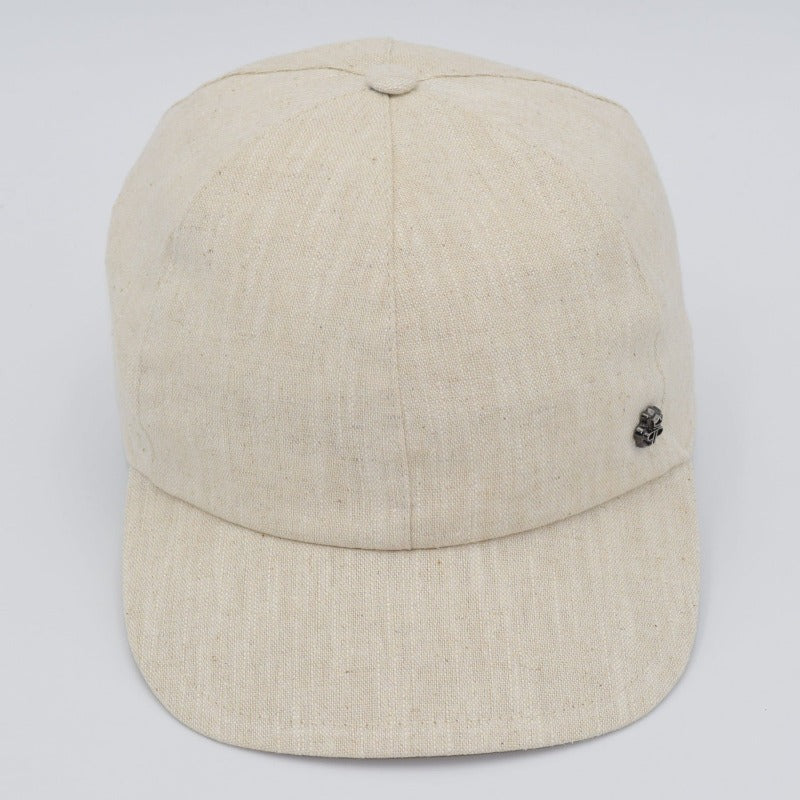 Solid Color Linen Baseball Cap