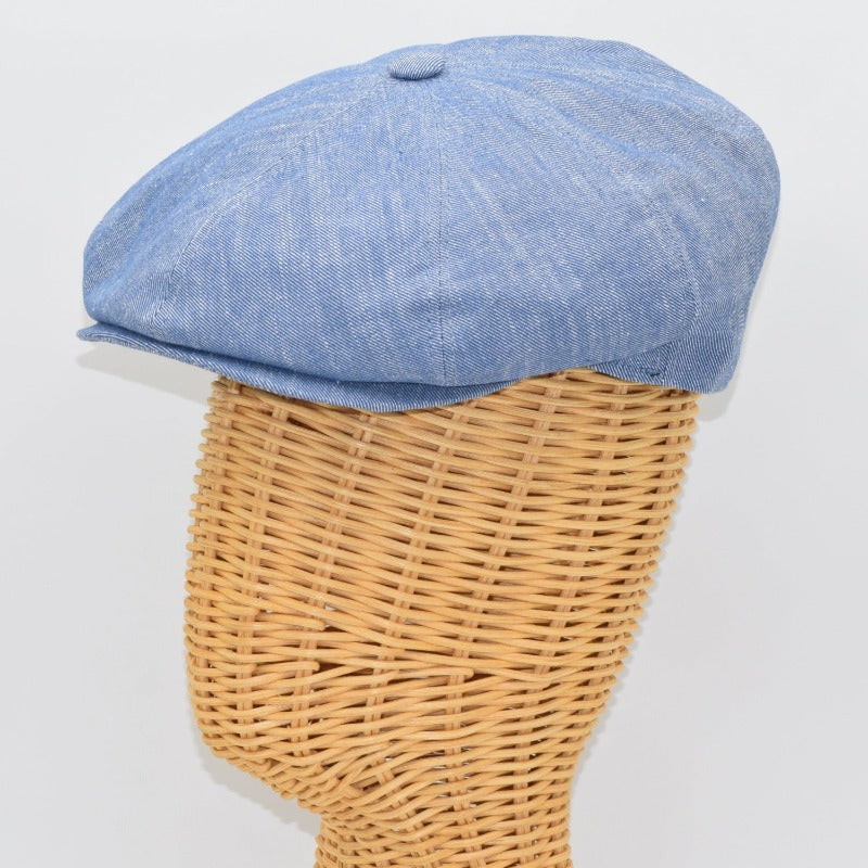 Newsboy Style Linen Hat