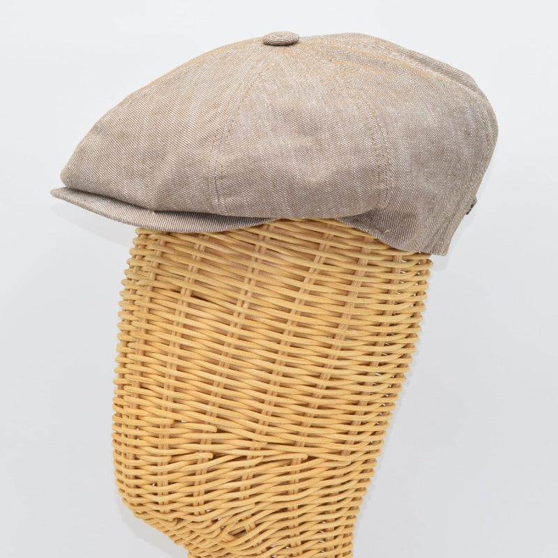 Newsboy Style Linen Hat