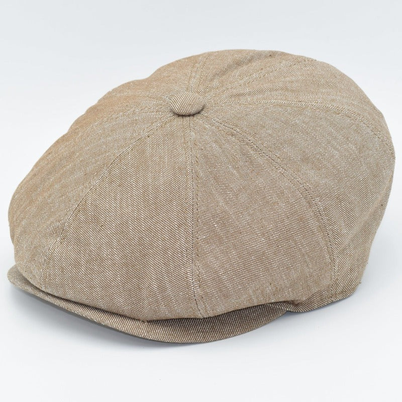 Newsboy Style Linen Hat