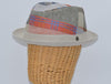 Linen Patchwork Porkpie Hat