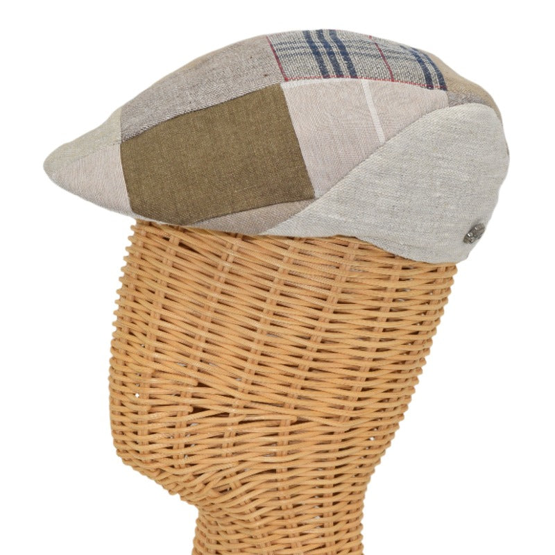 Beige Patchwork Pattern Cap