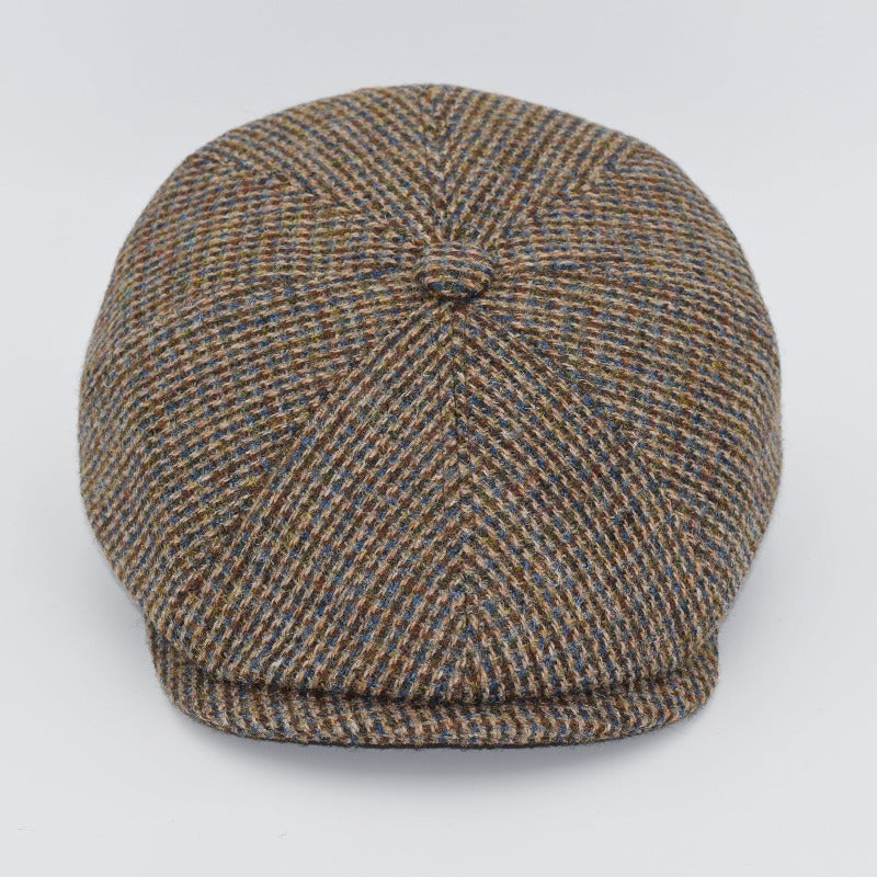 Harris Tweed Patterned Newsboy Hat