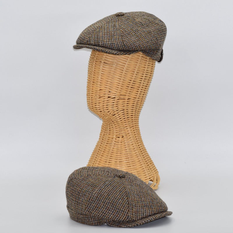 Harris Tweed Patterned Newsboy Hat