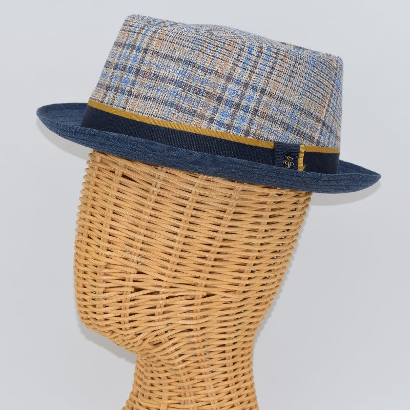 Linen Porkpie Hat