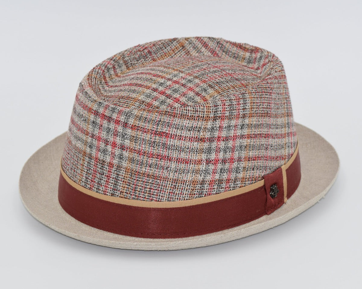 Linen Porkpie Hat