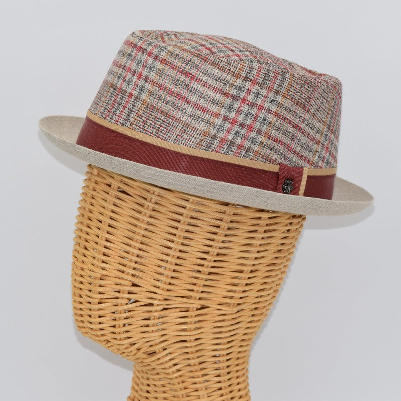 Linen Porkpie Hat