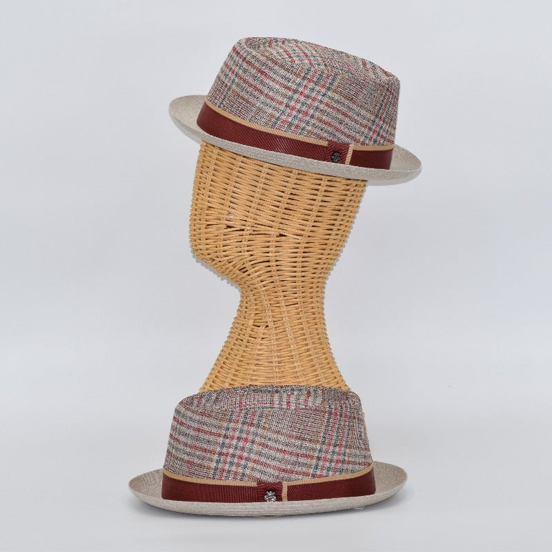 Linen Porkpie Hat