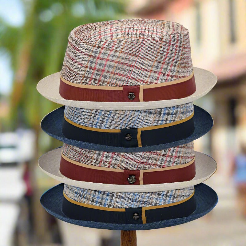 Linen Porkpie Hat