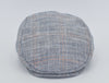 Patterned Linen Flat Cap