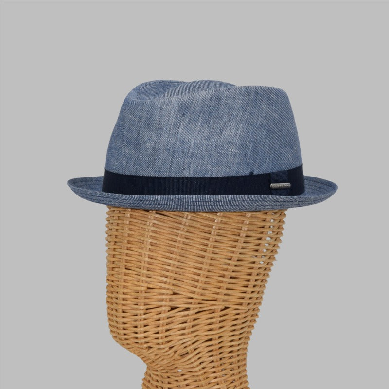 Linen Porkpie Hat