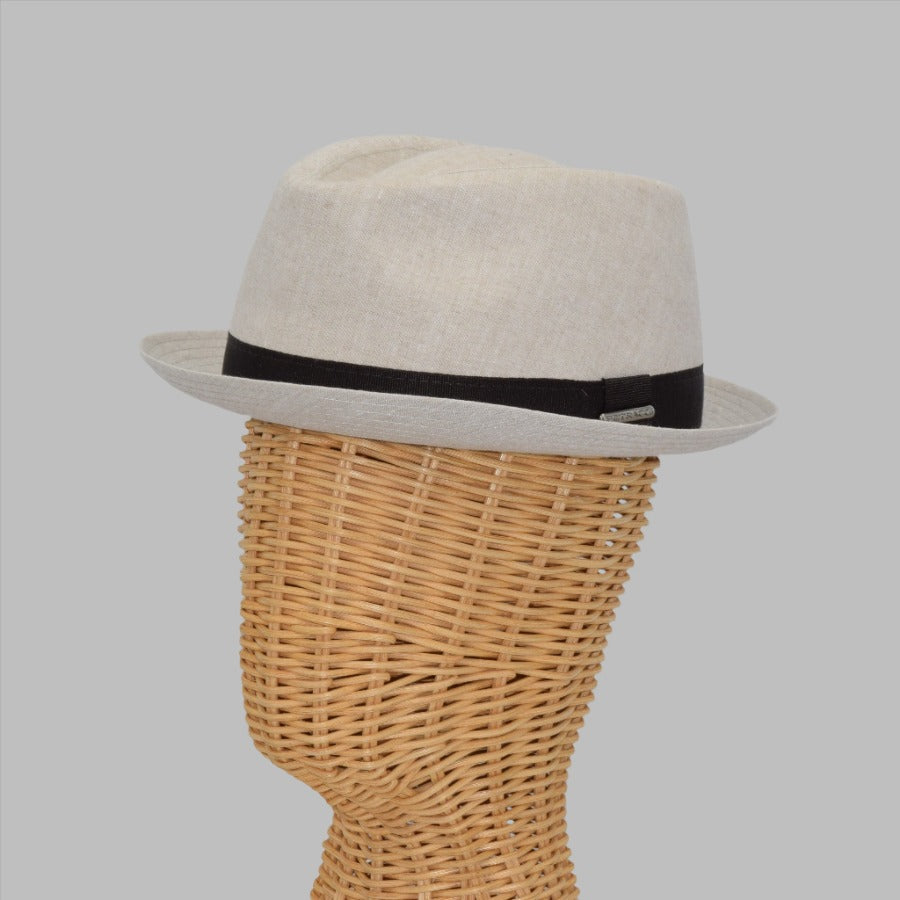 Linen Porkpie Hat