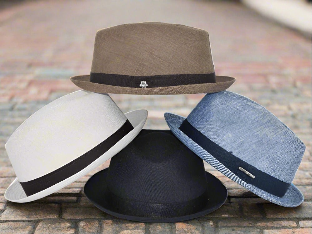 Linen Porkpie Hat