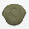 green Firenze Leather Newsboy Hat top view