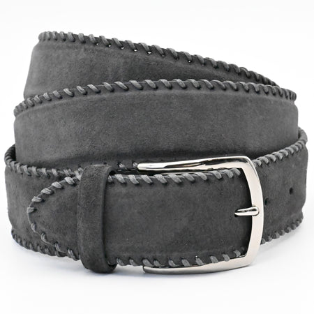 OLIMACI & CO. Grey Suede Belt