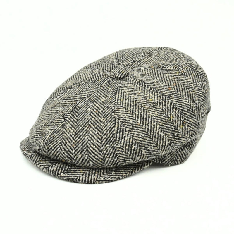 Ecru Newsboy Fantasy Hat on white background