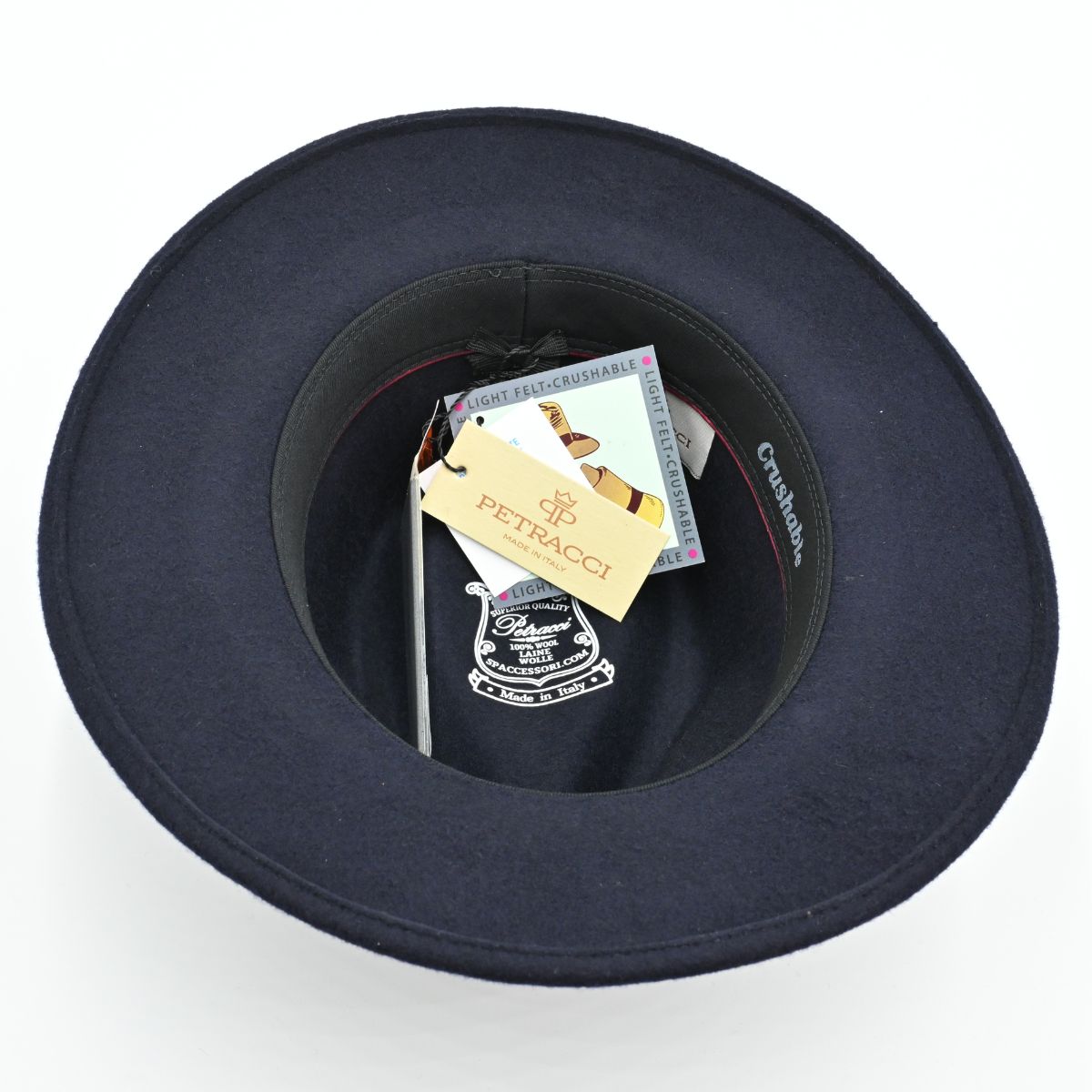 Indiana Jones Fedora Crushable Hat – Made In Italy- Cappello