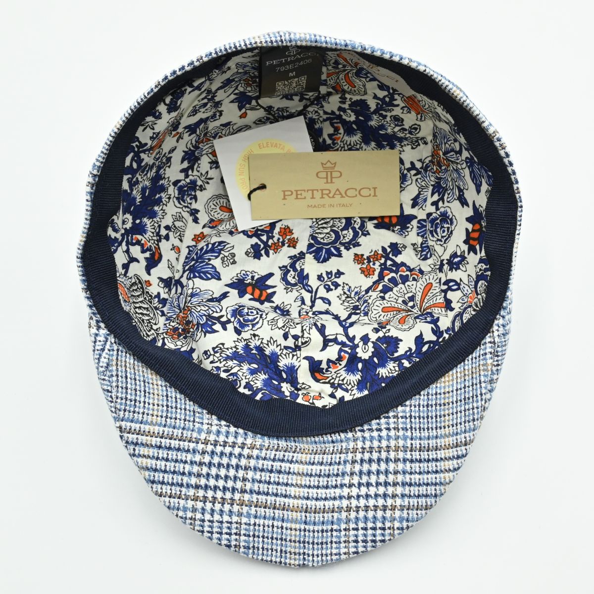 Prince Of Wales Hat blue on white background