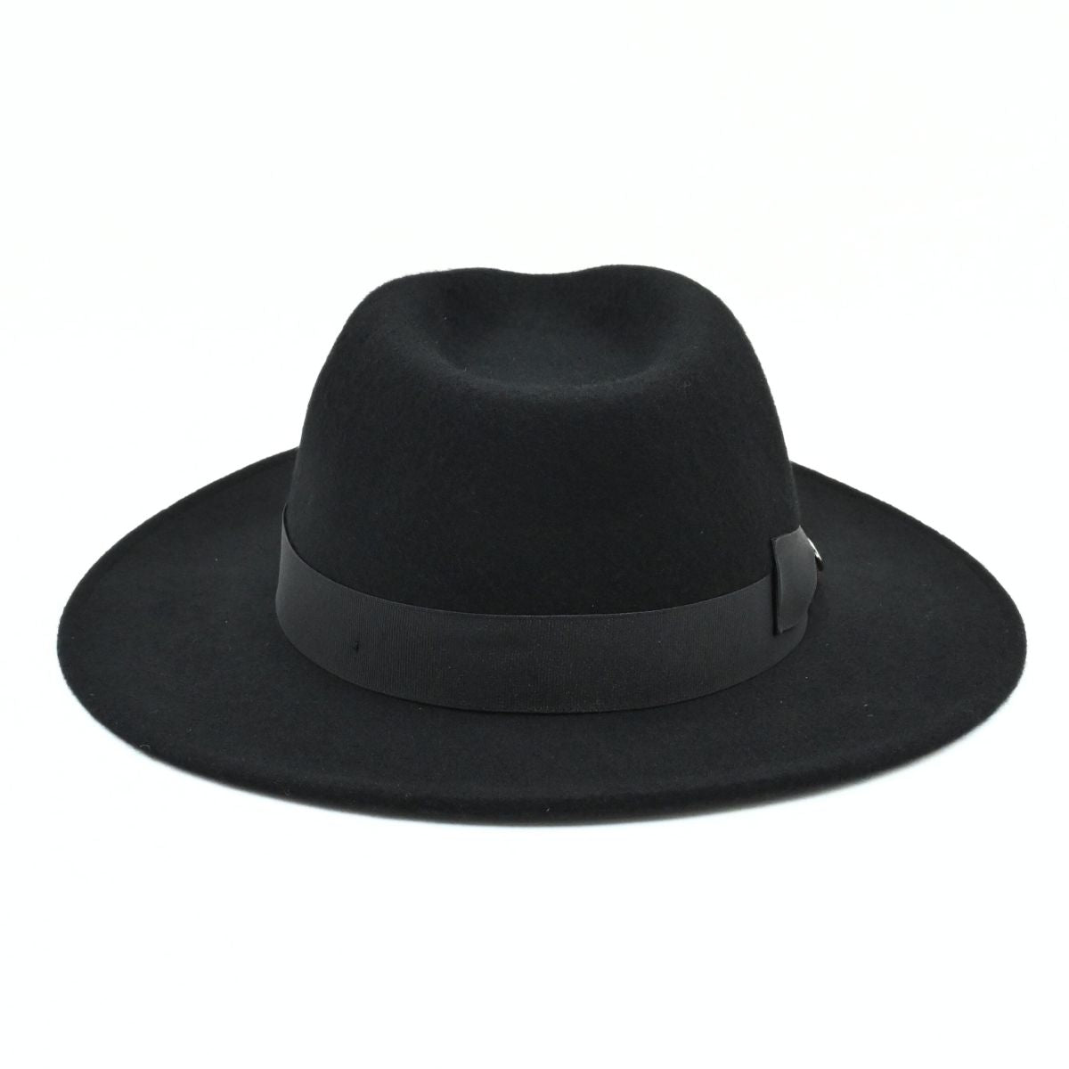 Women's Black Water-Resistant Felt Hat on white background
