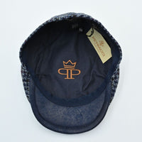 blue Pullover Pattern Cap on white background