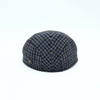 blue Pullover Pattern Cap on white background