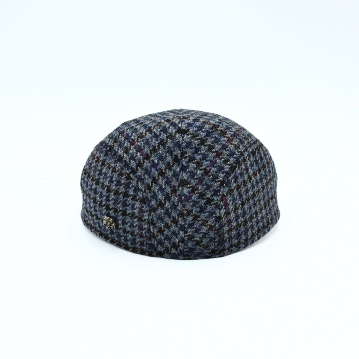 blue Pullover Pattern Cap on white background