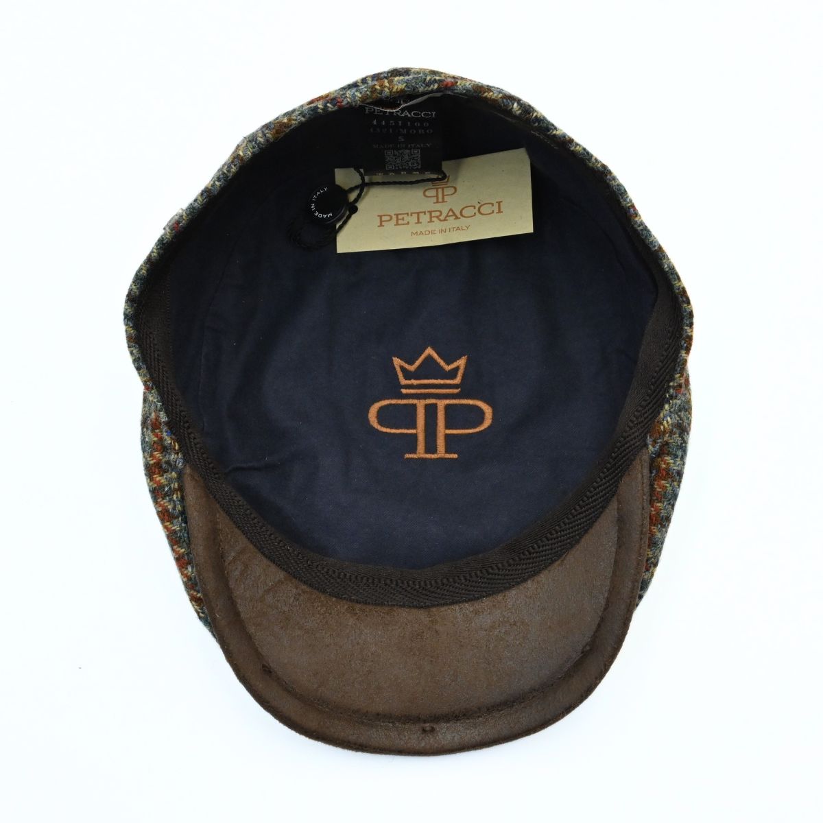 brown Pullover Pattern Cap on white background