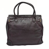 Burgundy Firenze Soft Leather Handbag on white background