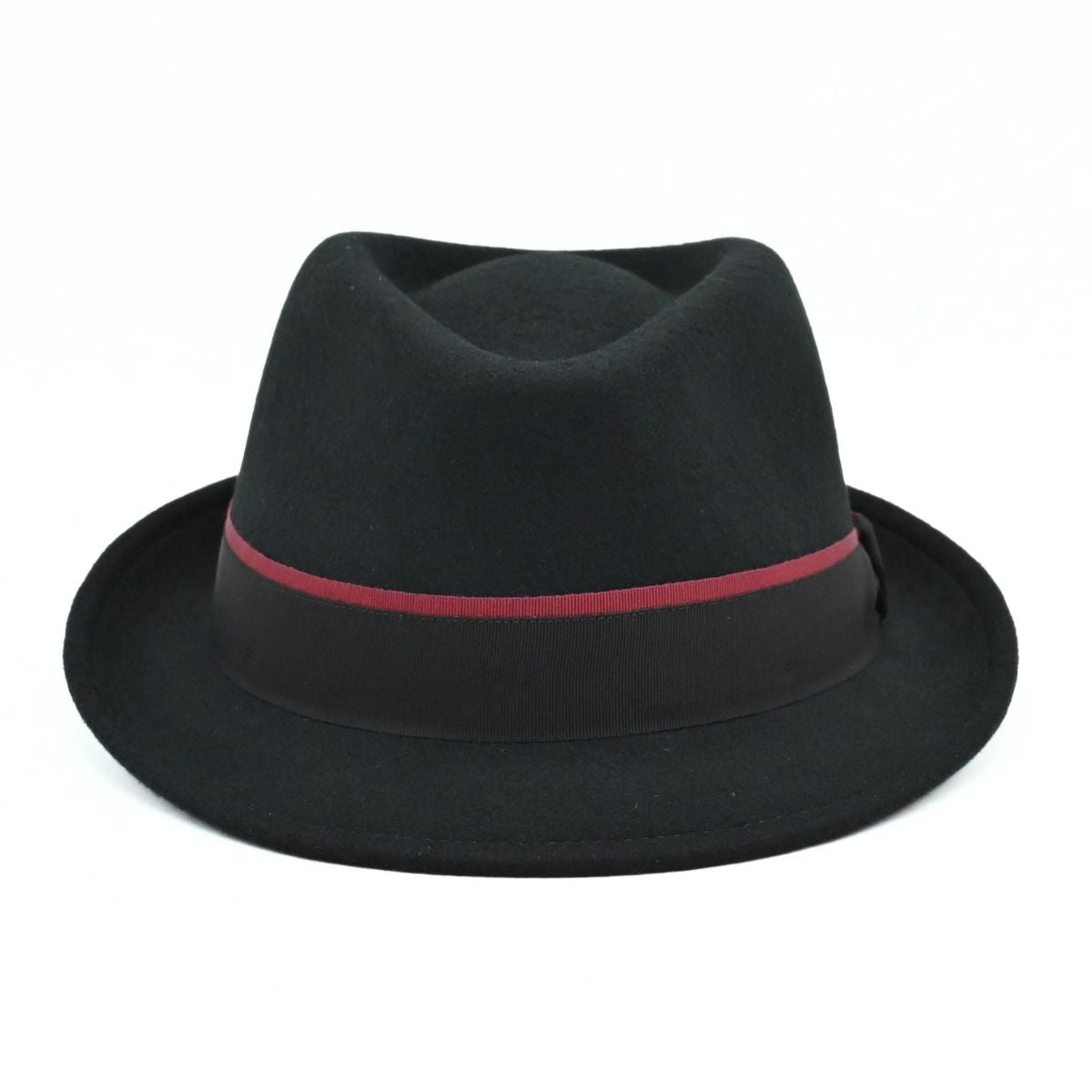 Black Alpine Hat With Amaranth Bow on white background