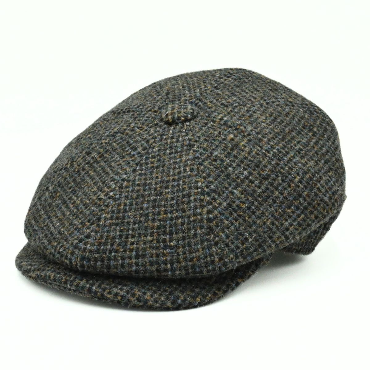 Multicolor Irish Newsboy Wool Hat on white background
