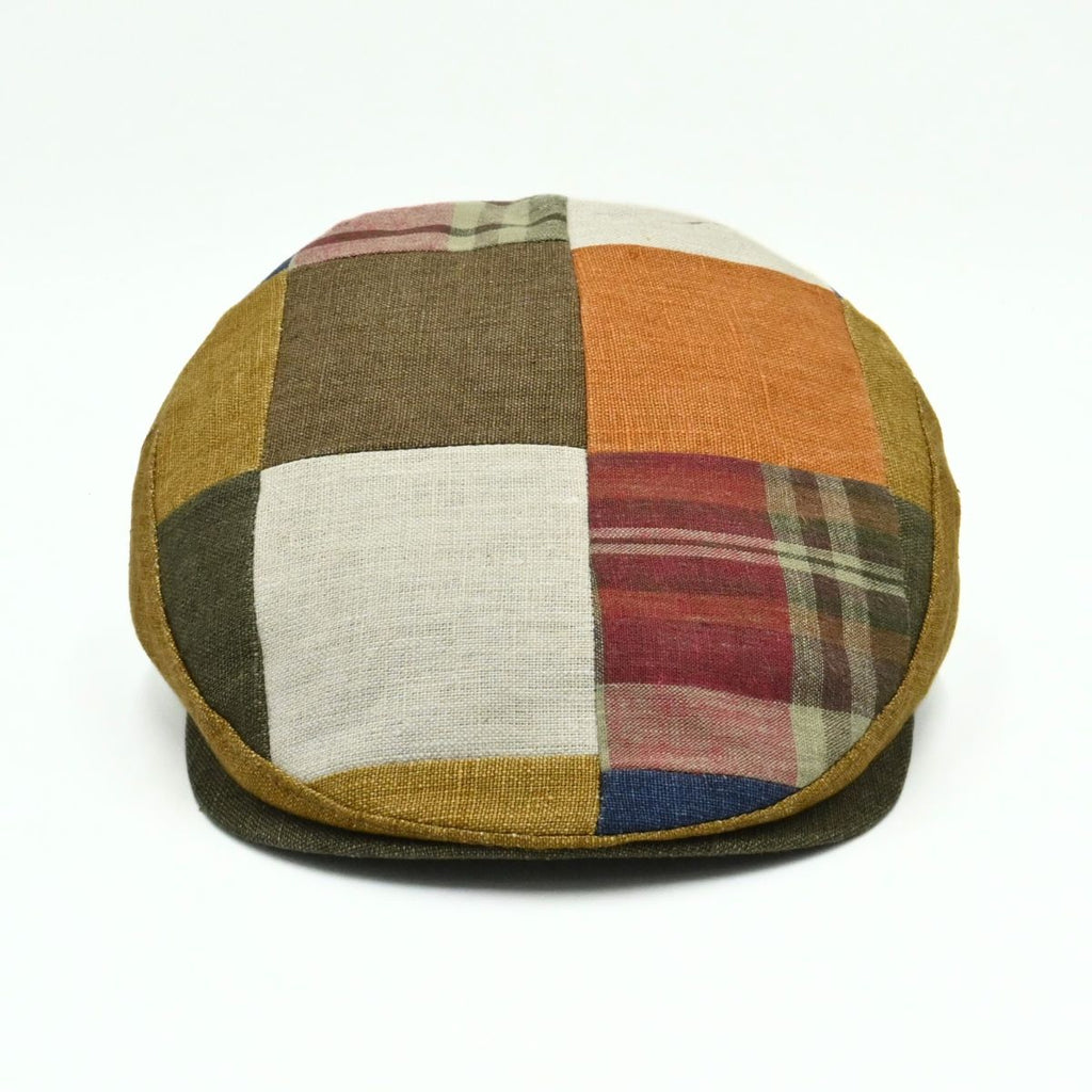 Multicolor Verona Patchwork Pattern Cap on white background