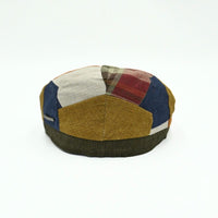 Multicolor Verona Patchwork Pattern Cap on white background