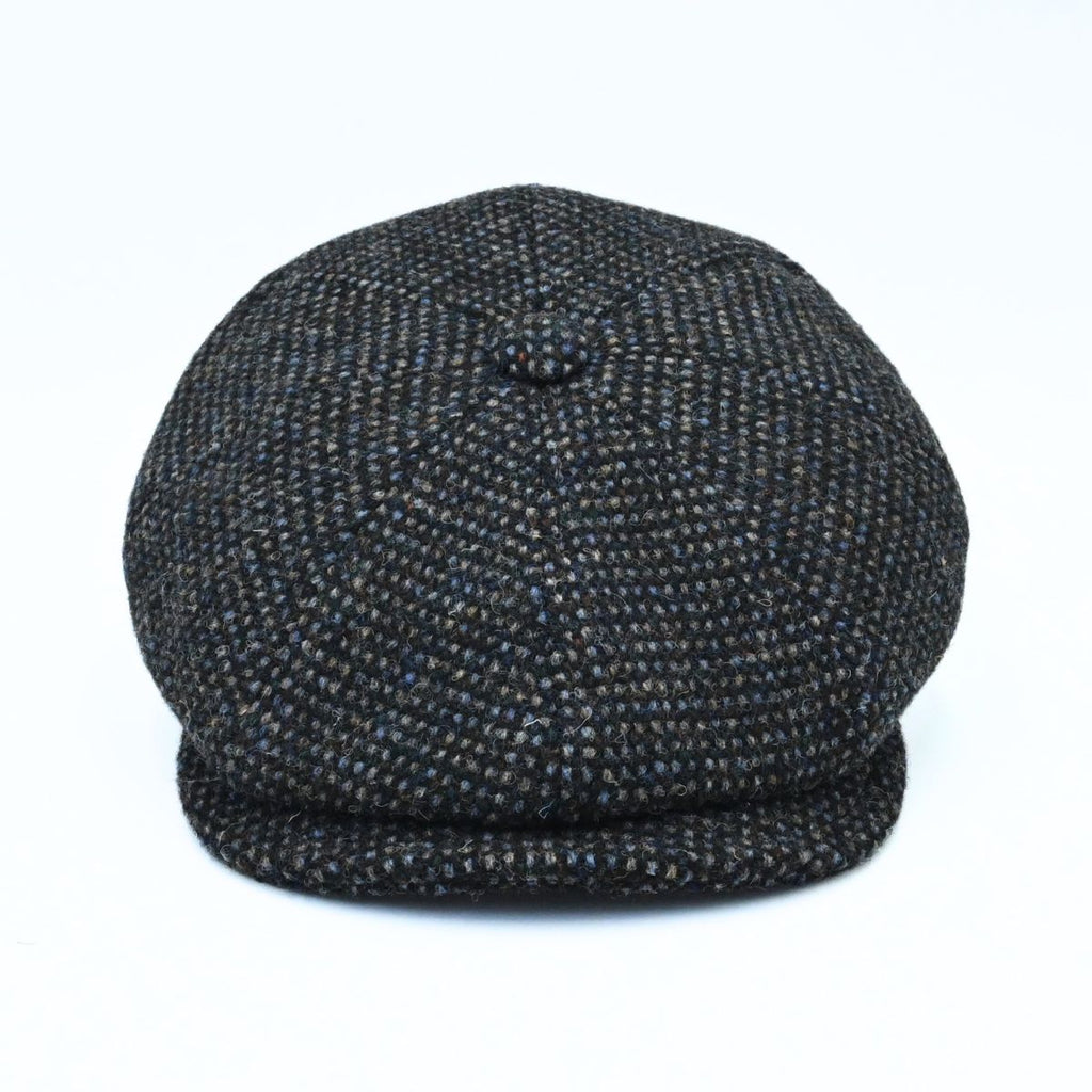 Blue Irish Newsboy Wool Hat on white background