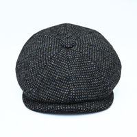 Blue Irish Newsboy Wool Hat on white background