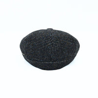 Blue Irish Newsboy Wool Hat on white background