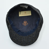 Blue Irish Newsboy Wool Hat on white background