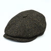 Brown Irish Newsboy Wool Hat on white background