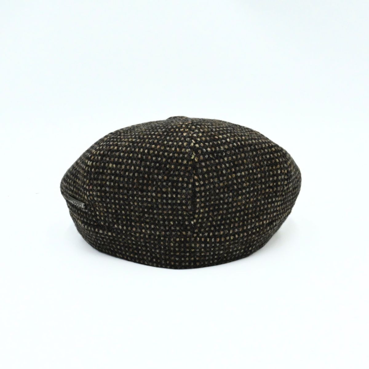 Brown Irish Newsboy Wool Hat on white background