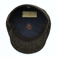 Brown Irish Newsboy Wool Hat on white background