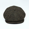 Brown Irish Newsboy Wool Hat on white background